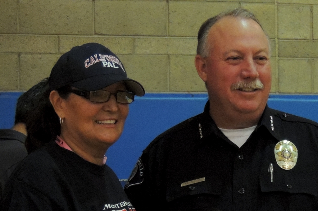 Youth Program Coordinator Rosemary Sanchez & Police Chief Kevin L. McClure