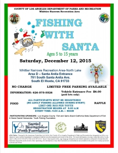 Fishing with Santa is Saturday, December 12th